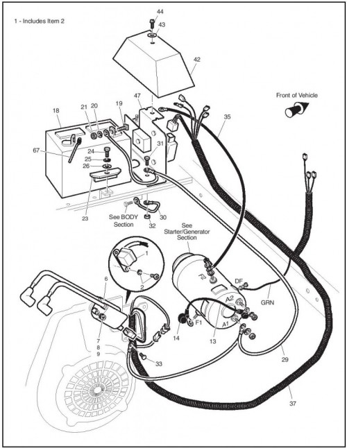 Ez Go Starter Generator Wiring Diagram from www.ezgogolfcartguide.com