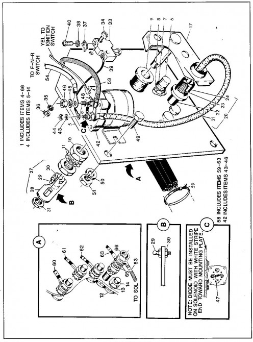 X-444, Year 1992 | EZGO Golf Cart 36 volt ezgo battery wiring diagram 