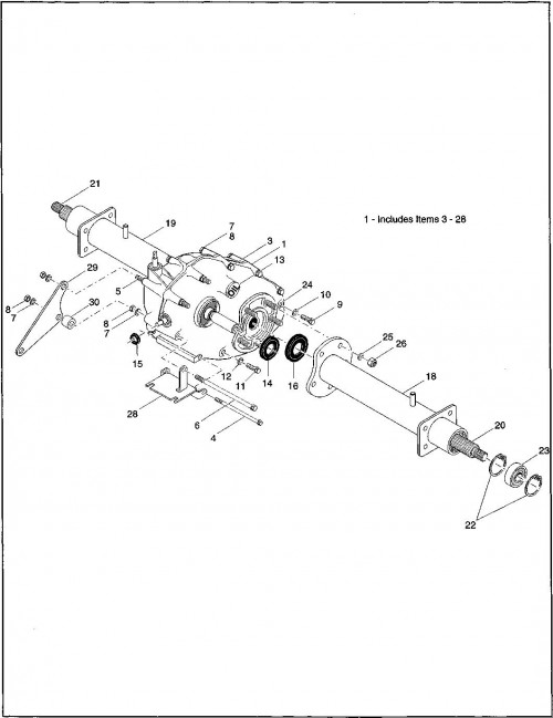1995-2000 Gas 17_Rear Axle - Mechanical Brakes