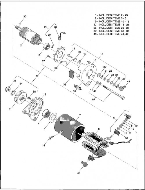 1995-2000 Gas 20_Starter - Generator