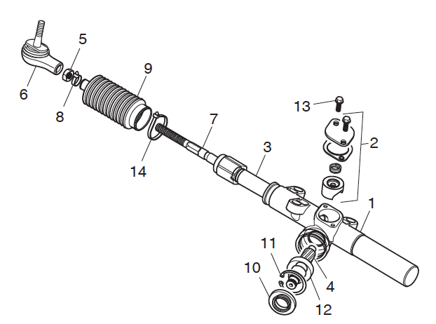 Rack and Pinion Unit Disassembly